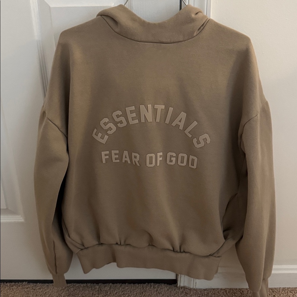 Fear of God Essentials Tan Hoodie